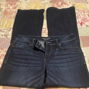 Maurices High Rise Women's Dark Blue Boot Cut Jeans size 10 Long